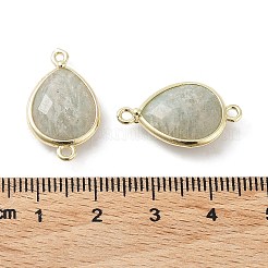 Соединители звеньев натурального амазонита G-L514-015E