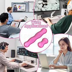 2 poggiapolsi in silicone per mouse e tappetino per tastiera in 2 stili&nbsp;AJEW-NB0008-30B