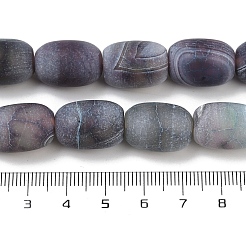 Chapelets de perle en agate naturelle patinée&nbsp;G-NH0047-B03-02