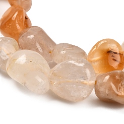 Бусы из натурального желтого гематоидного кварца G-P568-C05-01