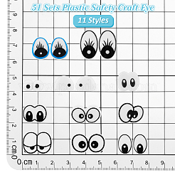 51 комплект пластиковых безопасных глаз для поделок DIY-PH0030-23
