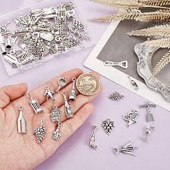 4 сумка наборы подвесок из сплава в тибетском стиле DIY-DC0002-76