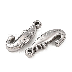 304ステンレスペンダント  エビチャーム  ステンレス鋼色  21.5x9.5x4mm  穴：1.8mm&nbsp;STAS-Z196-01P