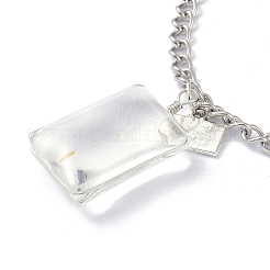 Collier de souhait de graines de pissenlit pour cadeau de femme adolescente&nbsp;NJEW-Z014-06P