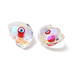 Прозрачные стеклянные подвески GLAA-F121-06