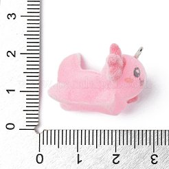 Pendentifs en résine opaque et floconneux&nbsp;RESI-G105-06E