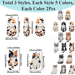 30шт 15 стиля акриловые подвески OACR-SC0001-90