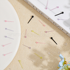 350 шт. 7-х цветные пластиковые серьги-гвоздики с маленькими шариками и гайками для женщин&nbsp;EJEW-CA0001-04