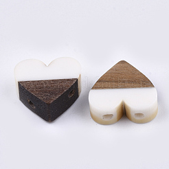 Многожильные звенья из смолы и орехового дерева&nbsp;RESI-S367-12A-09