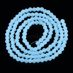 Fili di perle di vetro smerigliato imitazione giada&nbsp;EGLA-A039-J2mm-MD03