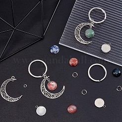 Kit fai da te per realizzare un portachiavi a forma di mezzaluna&nbsp;DIY-PH0006-44