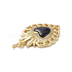 Экологически чистые подвески из латуни с микропаве из кубического циркония KK-F845-33G-03