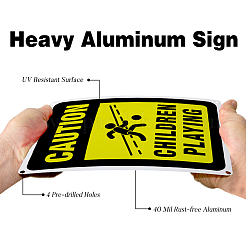 Уф-защищенный и водонепроницаемый алюминиевый предупреждающие знаки AJEW-GL0001-01A-01