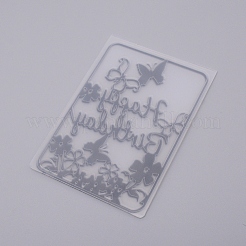 Prägeschablonen aus Kunststoff zum Geburtstag&nbsp;DIY-WH0186-37