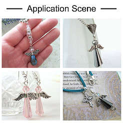 1 коробка 200шт 10 стиля крыло / бабочка бусины из сплава в тибетском стиле TIBEB-TA0001-25