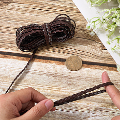 Двухслойный плетеный шнур из искусственной кожи длиной 5 м.&nbsp;LC-GF0001-12C