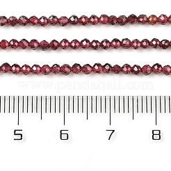 Гранат природный бисер нитей X-G-F619-17A-2mm