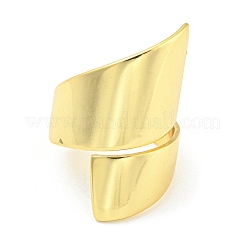 Покрытие стойки латунные поворотные открытые манжеты RJEW-Q784-06G