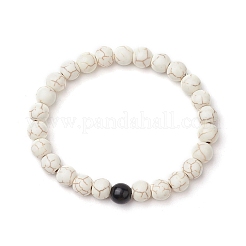 Браслеты из синтетических бирюзовых бусин для женщин и мужчин&nbsp;BJEW-JB11551-01