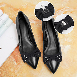 4шт 2 цвета полиэстер бантом украшения для обуви&nbsp;FIND-PH0010-26