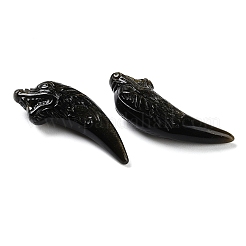 Натуральные золотистые обсидианные подвески&nbsp;G-G098-11