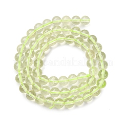 Нити из натуральных бусин лимонного кварца (обработанных нагреванием)&nbsp;G-G286-A04-6mm