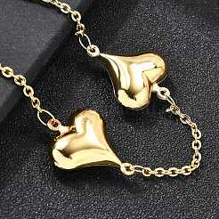 Браслеты из нержавеющей стали 304 для женщин BJEW-P354-01A-G