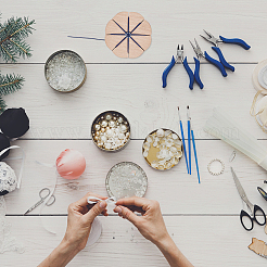 Диск для плетения из дерева DIY-WH0034-55