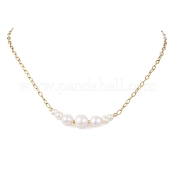 Ожерелья из натурального жемчуга в форме картофеля&nbsp;NJEW-JN05923