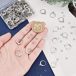 100 шт. фурнитура для сережек из нержавеющей стали 304 STAS-AR0002-37B