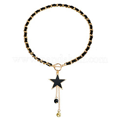 Сплав черная эмаль кисточка кулон или ожерелья FS-WG1CDA3-02