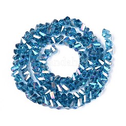 Гальванизируйте прозрачное стекло бисер нитей&nbsp;LS-GLAA-N021-4mm-28