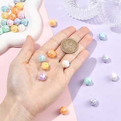 30 шт. непрозрачные акриловые бусины с УФ-покрытием&nbsp;OACR-YW0004-20