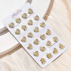 Серьги-гвоздики из циркония EJEW-D305-13G