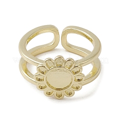 Латунные регулируемые открытые кольца RJEW-K257-87D-G