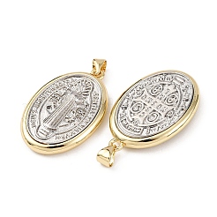 Pendentifs religieux en laiton&nbsp;KK-K408-04G-06