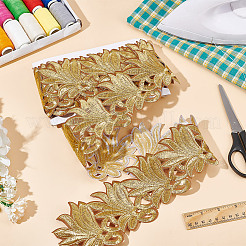 Аксессуары для вышивки из полиэстера в форме листа&nbsp;DIY-WH0568-57