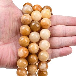 Природный Топаз нефрита бисер нитей&nbsp;G-L648-A10-16mm