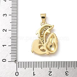 Латунные микро проложить кубического циркония подвески&nbsp;KK-D502-28A-G