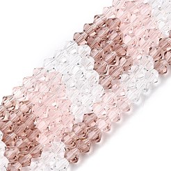 Прозрачный градиент цвета стеклянные бусины пряди&nbsp;GLAA-F131-01B-04