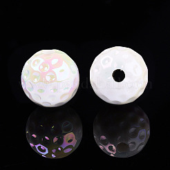 Непрозрачные акриловые бусины с УФ-покрытием&nbsp;OACR-T028-63A