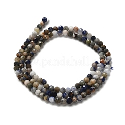 Природный содалит бисер нитей G-RM2025-A19-3mm