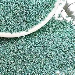 トーホー 8/0 デミラウンドビーズ  日本製シードビーズ  （pf561)パーマフィニッシュティールアクアメタリック  3x1.15mm  穴：1.2mm  約3722個/50g&nbsp;Y-SEED-DR08-PF561