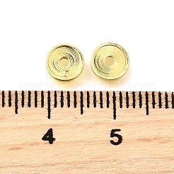 Плоские круглые латунные бусины KK-L230-04G