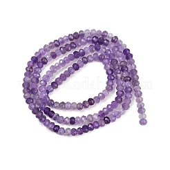 Природный аметист нитей бисера&nbsp;G-L625-A01-3x2mm-02