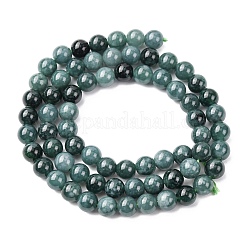 Нити бусин из натурального голубого нефрита&nbsp;G-H341-6mm-02