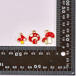 48 шт. 12 стильные осенние тематические подвески из сплава эмали ENAM-SZ0003-12