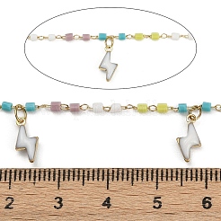 Латунные звенья цепи с молниями CHC-H115-21G