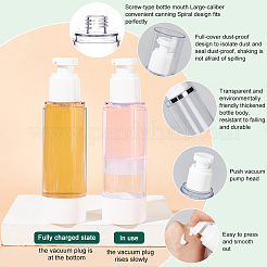 Пустые портативные пластиковые безвоздушные бутылки с насосом&nbsp;LS-AJEW-WH0299-91A