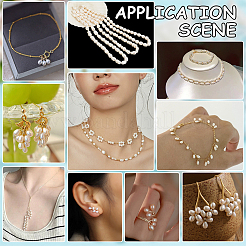 5 нить бусин из натурального культивированного пресноводного жемчуга PEAR-NB0002-58